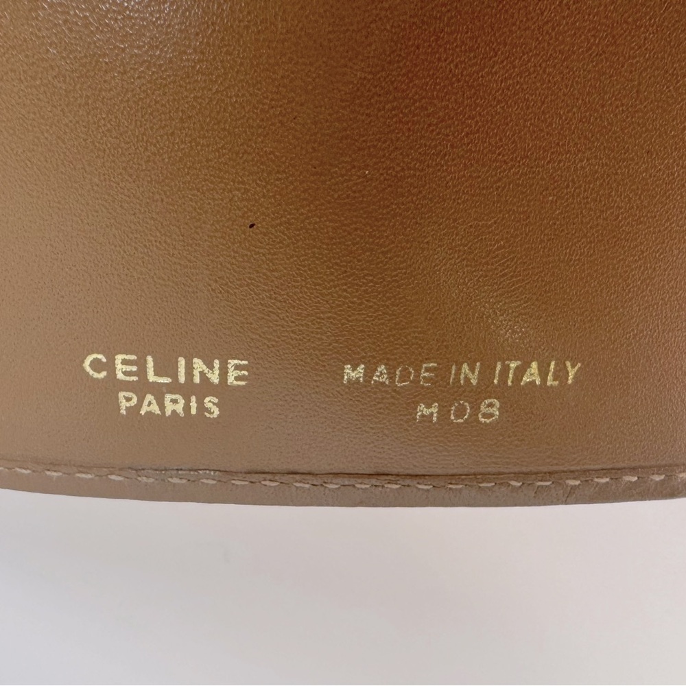 Celine French Kisslock Wallet Brown Macadam Canvas Celine Triomphe Authentic - Picture 8 of 13